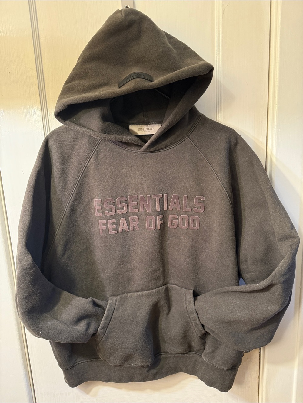 Fear of God Essentials Hoodie Charcoal Gray - Picture 10 of 11